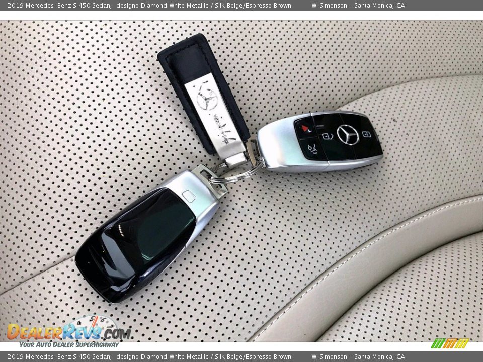 2019 Mercedes-Benz S 450 Sedan designo Diamond White Metallic / Silk Beige/Espresso Brown Photo #11