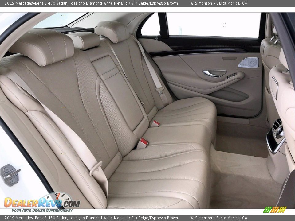 2019 Mercedes-Benz S 450 Sedan designo Diamond White Metallic / Silk Beige/Espresso Brown Photo #13