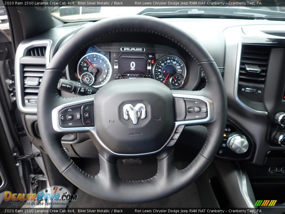 2020 Ram 1500 Laramie Crew Cab 4x4 Steering Wheel Photo #17
