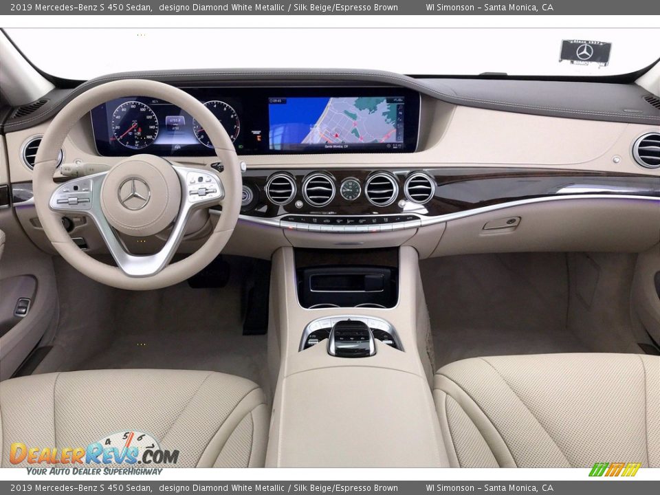 2019 Mercedes-Benz S 450 Sedan designo Diamond White Metallic / Silk Beige/Espresso Brown Photo #17