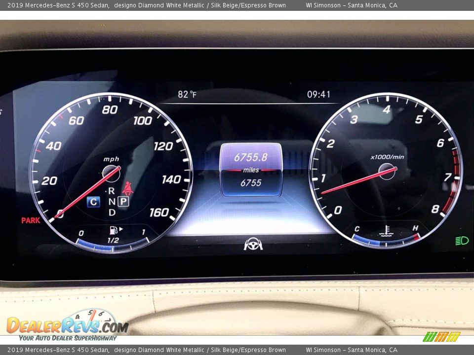 2019 Mercedes-Benz S 450 Sedan designo Diamond White Metallic / Silk Beige/Espresso Brown Photo #20