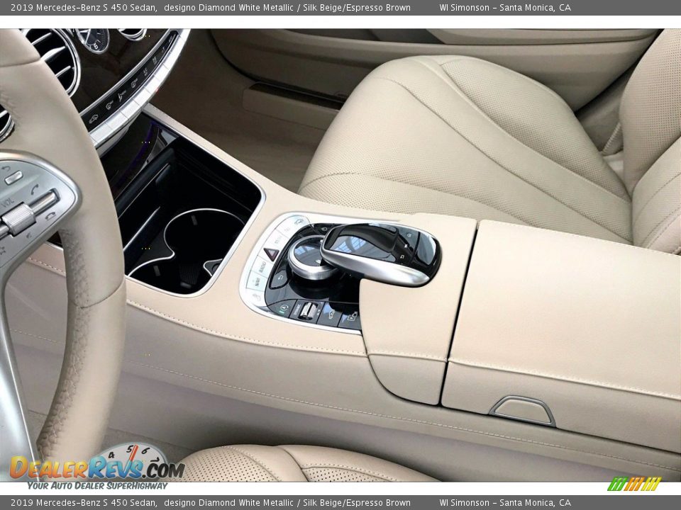 2019 Mercedes-Benz S 450 Sedan designo Diamond White Metallic / Silk Beige/Espresso Brown Photo #23