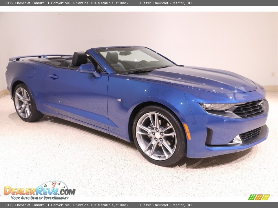 2019 Chevrolet Camaro LT Convertible Riverside Blue Metallic / Jet Black Photo #1