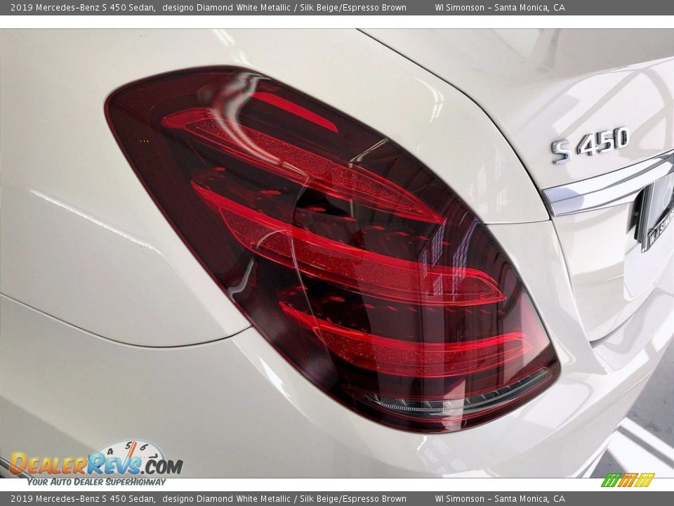 2019 Mercedes-Benz S 450 Sedan designo Diamond White Metallic / Silk Beige/Espresso Brown Photo #26