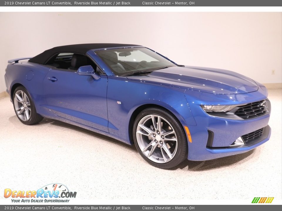 2019 Chevrolet Camaro LT Convertible Riverside Blue Metallic / Jet Black Photo #2