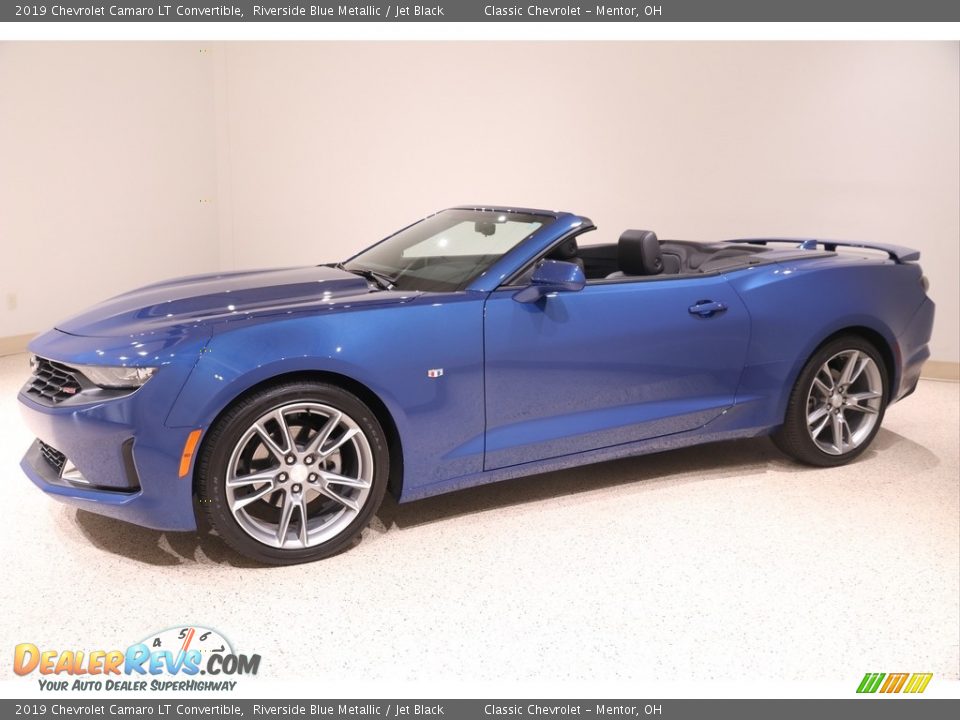 2019 Chevrolet Camaro LT Convertible Riverside Blue Metallic / Jet Black Photo #4