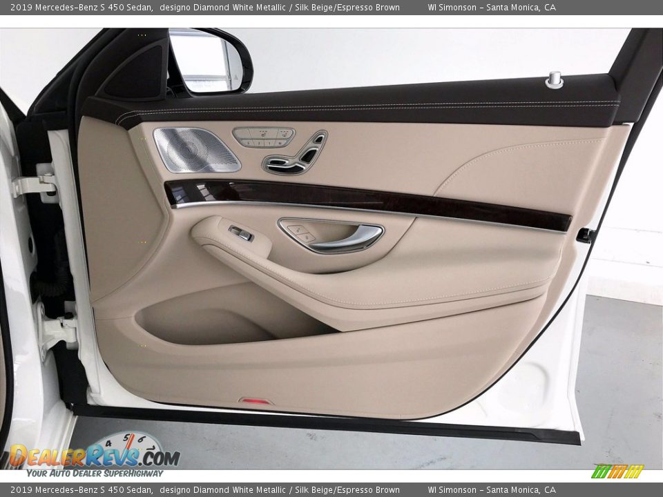 2019 Mercedes-Benz S 450 Sedan designo Diamond White Metallic / Silk Beige/Espresso Brown Photo #30