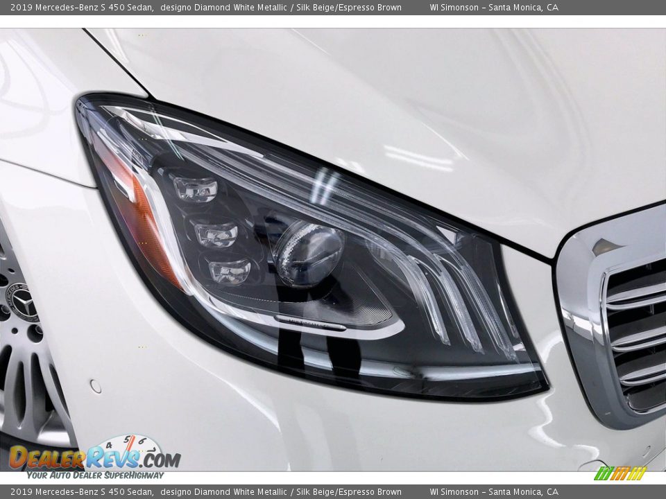 2019 Mercedes-Benz S 450 Sedan designo Diamond White Metallic / Silk Beige/Espresso Brown Photo #32