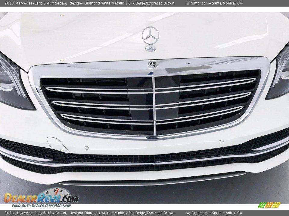 2019 Mercedes-Benz S 450 Sedan designo Diamond White Metallic / Silk Beige/Espresso Brown Photo #33