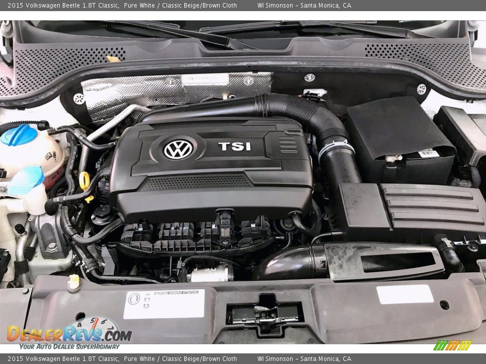 2015 Volkswagen Beetle 1.8T Classic 1.8 Liter Turbocharged FSI DOHC 16-Valve VVT 4 Cylinder Engine Photo #8