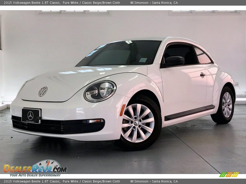 Pure White 2015 Volkswagen Beetle 1.8T Classic Photo #11