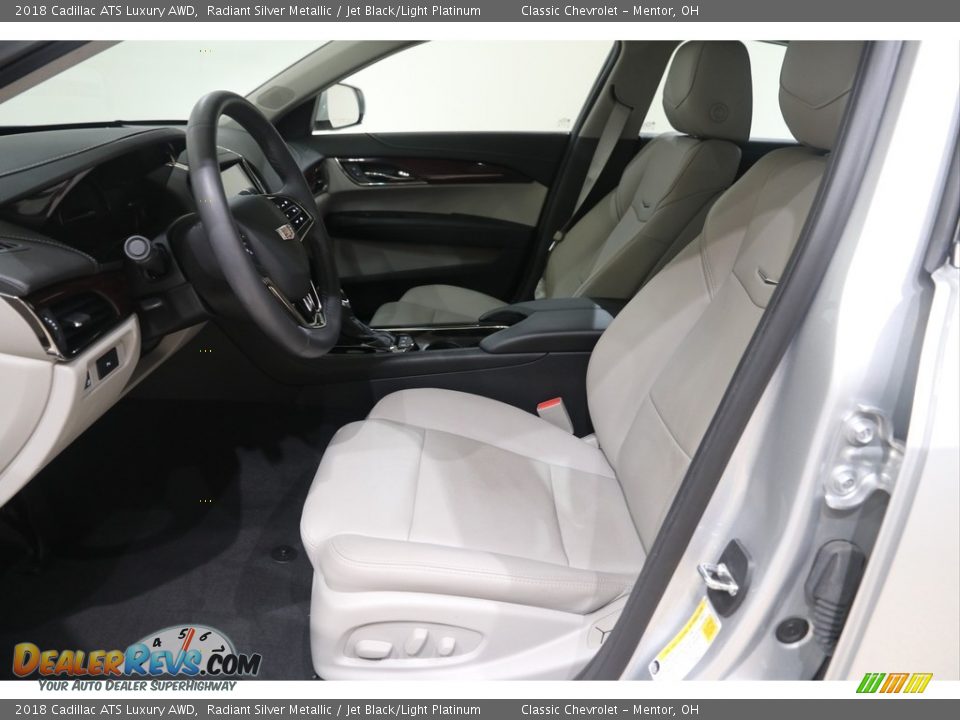 2018 Cadillac ATS Luxury AWD Radiant Silver Metallic / Jet Black/Light Platinum Photo #4