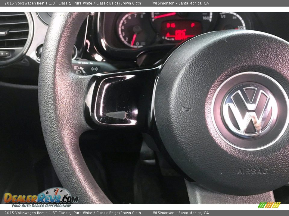 2015 Volkswagen Beetle 1.8T Classic Steering Wheel Photo #17