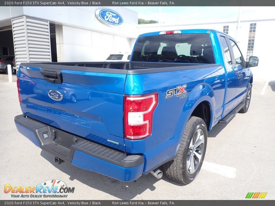 2020 Ford F150 STX SuperCab 4x4 Velocity Blue / Black Photo #2