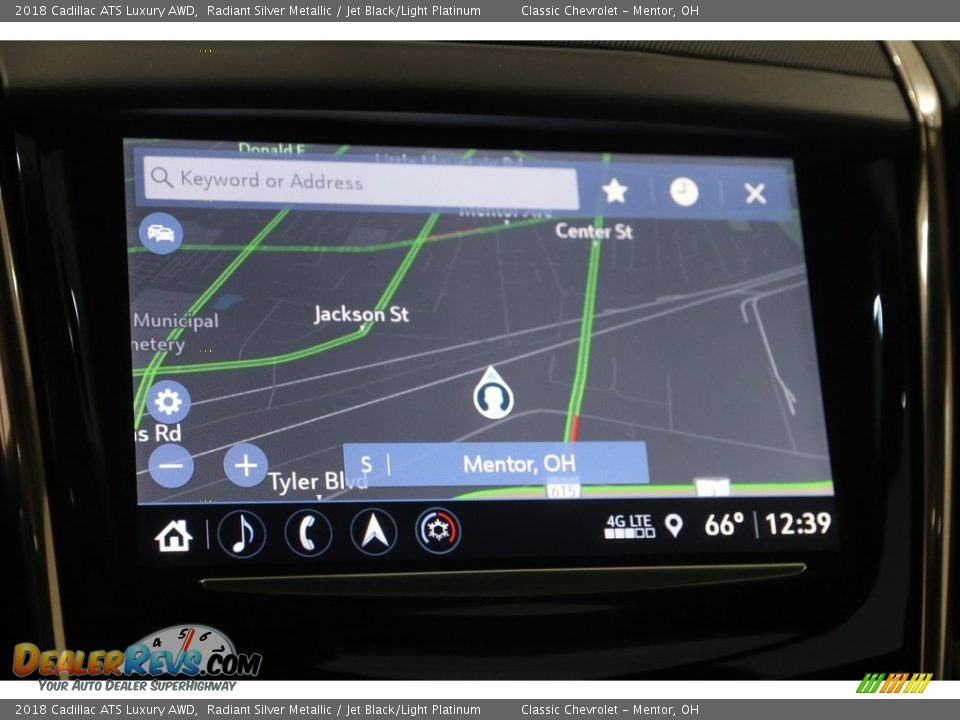 2018 Cadillac ATS Luxury AWD Radiant Silver Metallic / Jet Black/Light Platinum Photo #12
