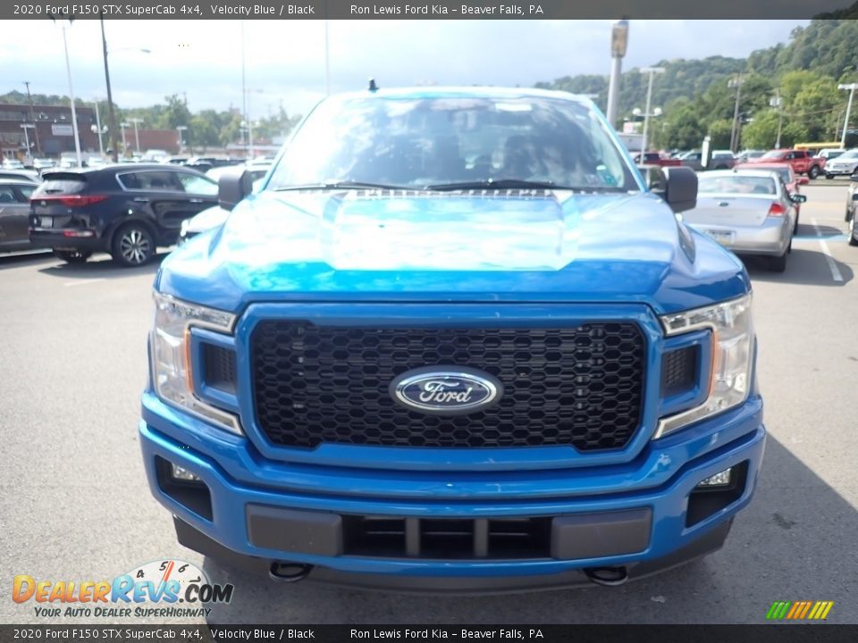 2020 Ford F150 STX SuperCab 4x4 Velocity Blue / Black Photo #4