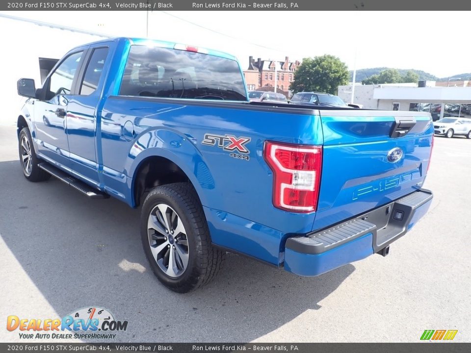 2020 Ford F150 STX SuperCab 4x4 Velocity Blue / Black Photo #7