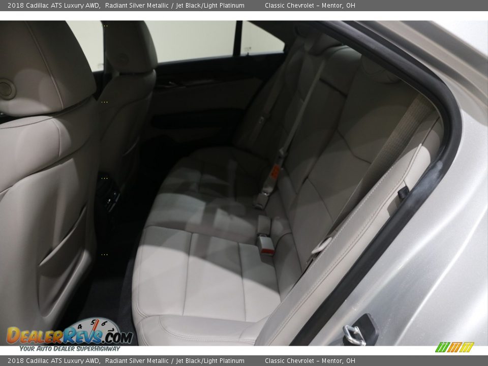 2018 Cadillac ATS Luxury AWD Radiant Silver Metallic / Jet Black/Light Platinum Photo #16