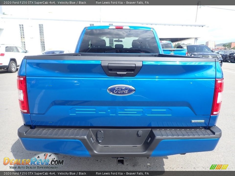 2020 Ford F150 STX SuperCab 4x4 Velocity Blue / Black Photo #8