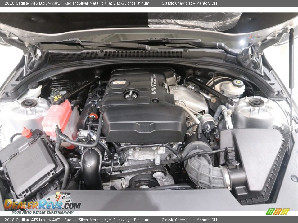 2018 Cadillac ATS Luxury AWD Radiant Silver Metallic / Jet Black/Light Platinum Photo #18