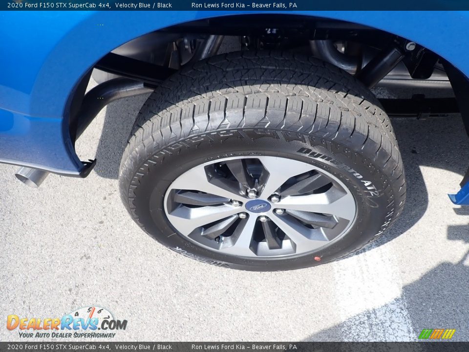 2020 Ford F150 STX SuperCab 4x4 Velocity Blue / Black Photo #9
