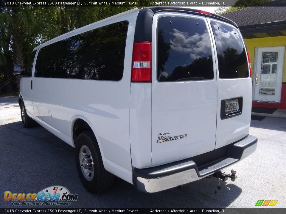 2018 Chevrolet Express 3500 Passenger LT Summit White / Medium Pewter Photo #5