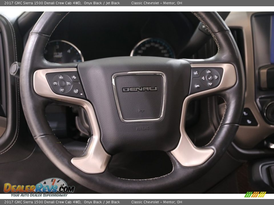 2017 GMC Sierra 1500 Denali Crew Cab 4WD Steering Wheel Photo #7