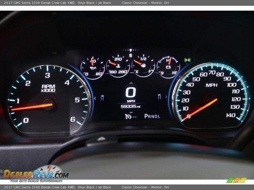 2017 GMC Sierra 1500 Denali Crew Cab 4WD Gauges Photo #8