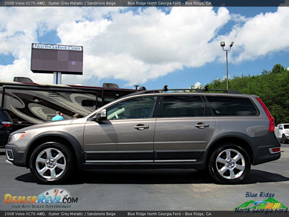 2008 Volvo XC70 AWD Oyster Grey Metallic / Sandstone Beige Photo #2