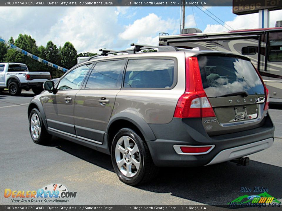 2008 Volvo XC70 AWD Oyster Grey Metallic / Sandstone Beige Photo #3