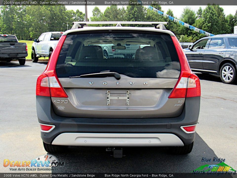 2008 Volvo XC70 AWD Oyster Grey Metallic / Sandstone Beige Photo #4