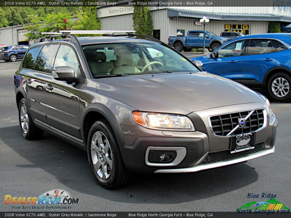 2008 Volvo XC70 AWD Oyster Grey Metallic / Sandstone Beige Photo #7