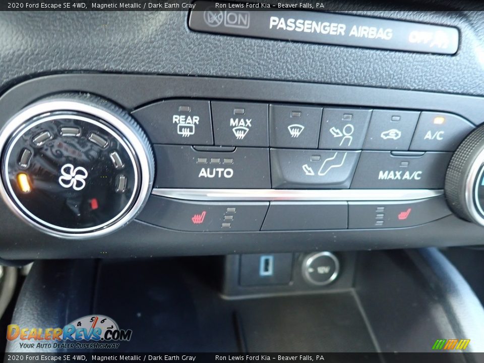 2020 Ford Escape SE 4WD Magnetic Metallic / Dark Earth Gray Photo #17