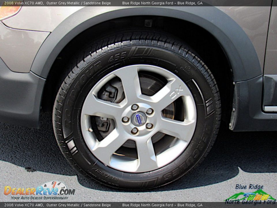 2008 Volvo XC70 AWD Oyster Grey Metallic / Sandstone Beige Photo #9