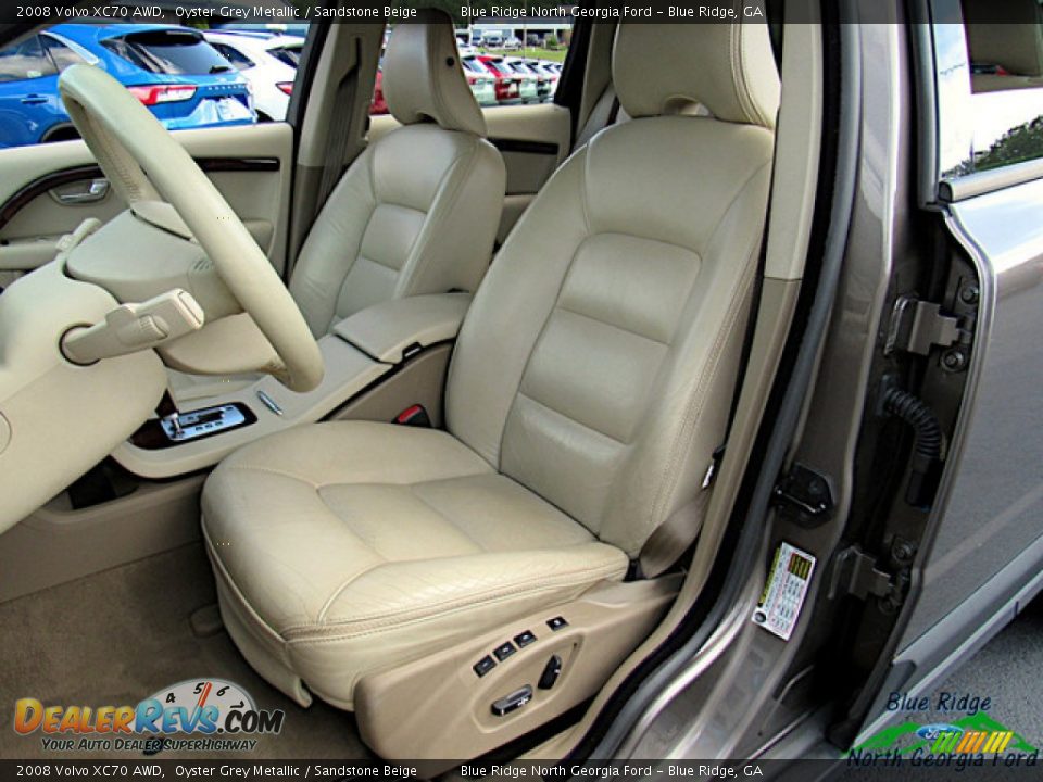2008 Volvo XC70 AWD Oyster Grey Metallic / Sandstone Beige Photo #10