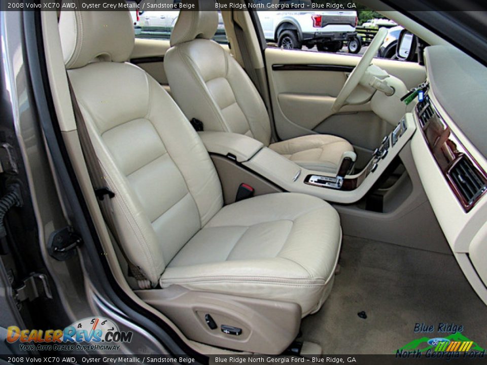 2008 Volvo XC70 AWD Oyster Grey Metallic / Sandstone Beige Photo #11