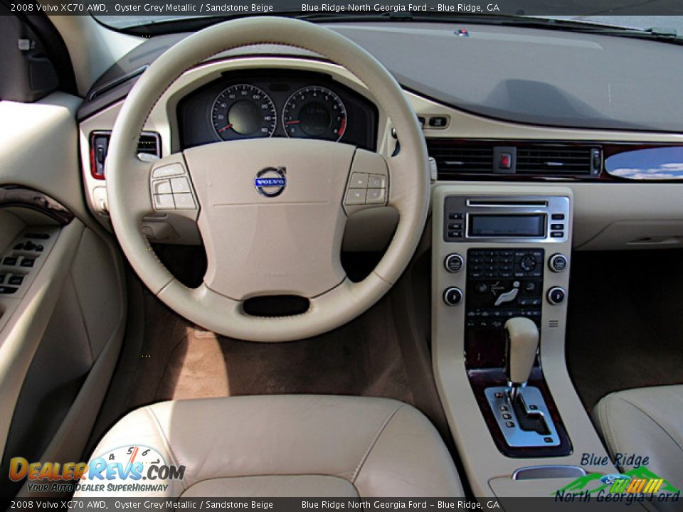 2008 Volvo XC70 AWD Oyster Grey Metallic / Sandstone Beige Photo #14
