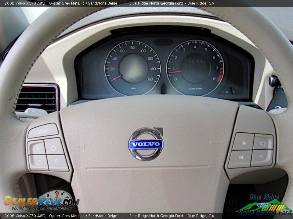 2008 Volvo XC70 AWD Oyster Grey Metallic / Sandstone Beige Photo #16