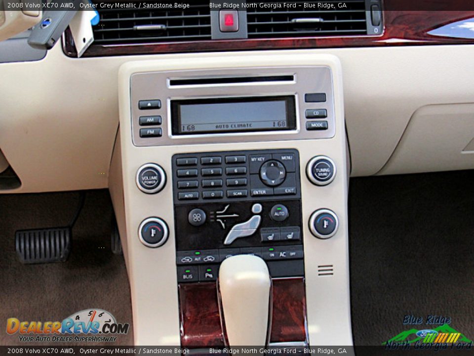 2008 Volvo XC70 AWD Oyster Grey Metallic / Sandstone Beige Photo #17