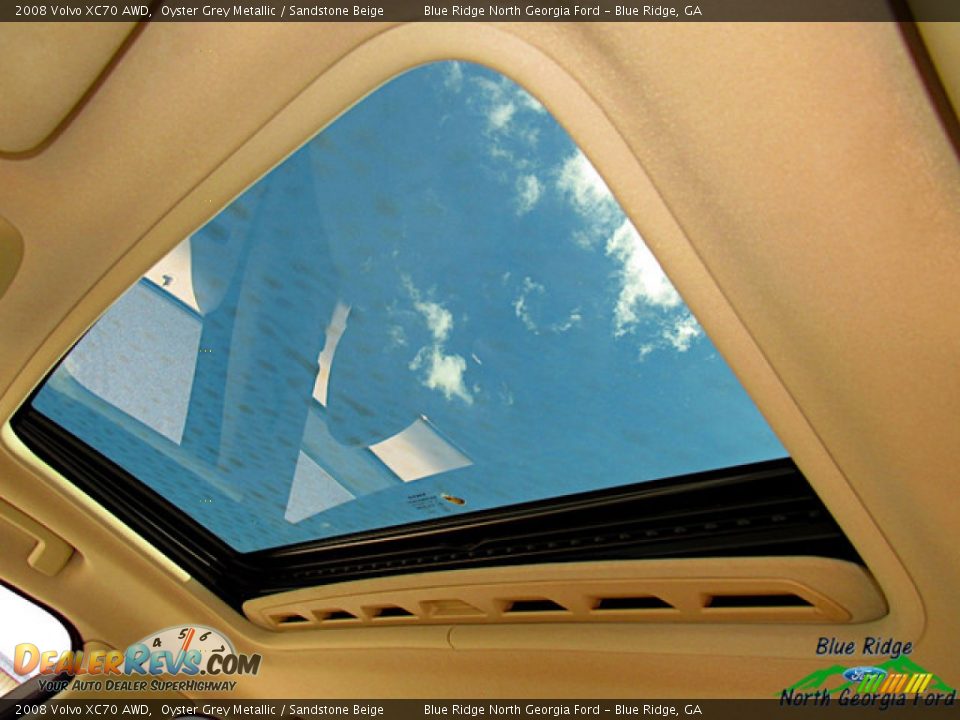 2008 Volvo XC70 AWD Oyster Grey Metallic / Sandstone Beige Photo #19