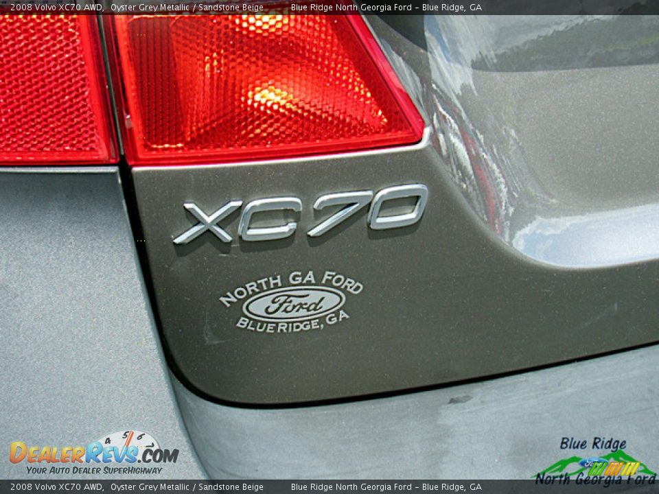 2008 Volvo XC70 AWD Oyster Grey Metallic / Sandstone Beige Photo #22