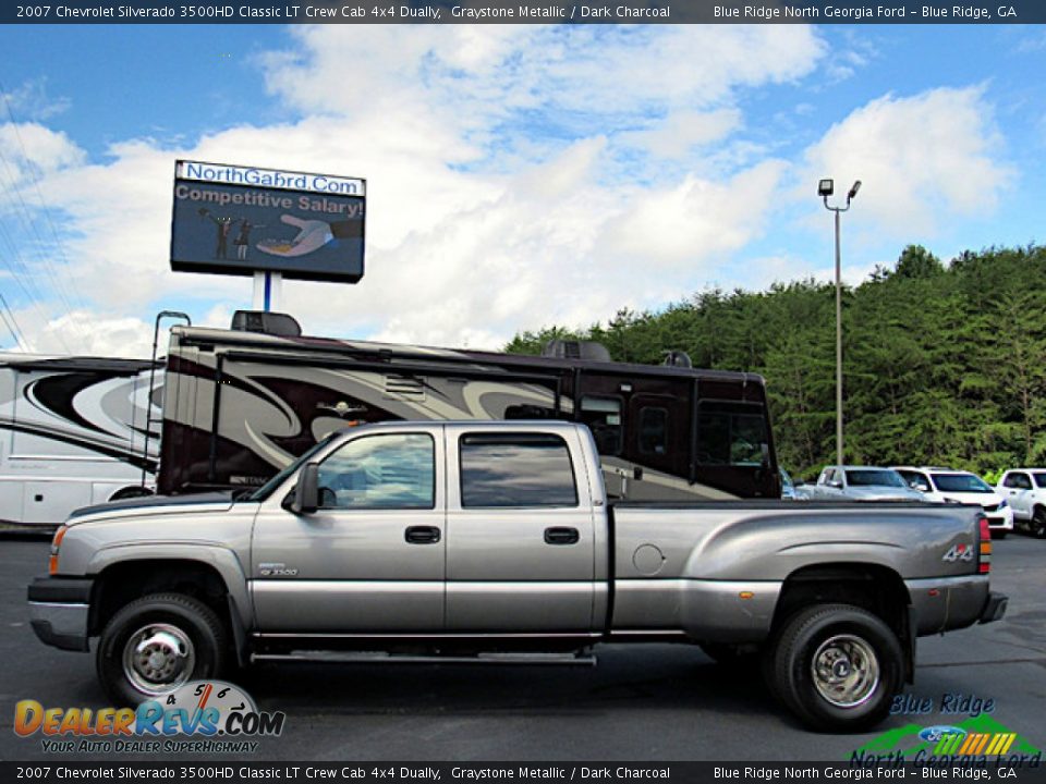2007 Chevrolet Silverado 3500HD Classic LT Crew Cab 4x4 Dually Graystone Metallic / Dark Charcoal Photo #2