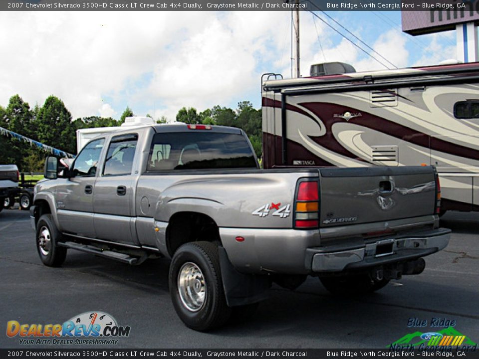 2007 Chevrolet Silverado 3500HD Classic LT Crew Cab 4x4 Dually Graystone Metallic / Dark Charcoal Photo #3