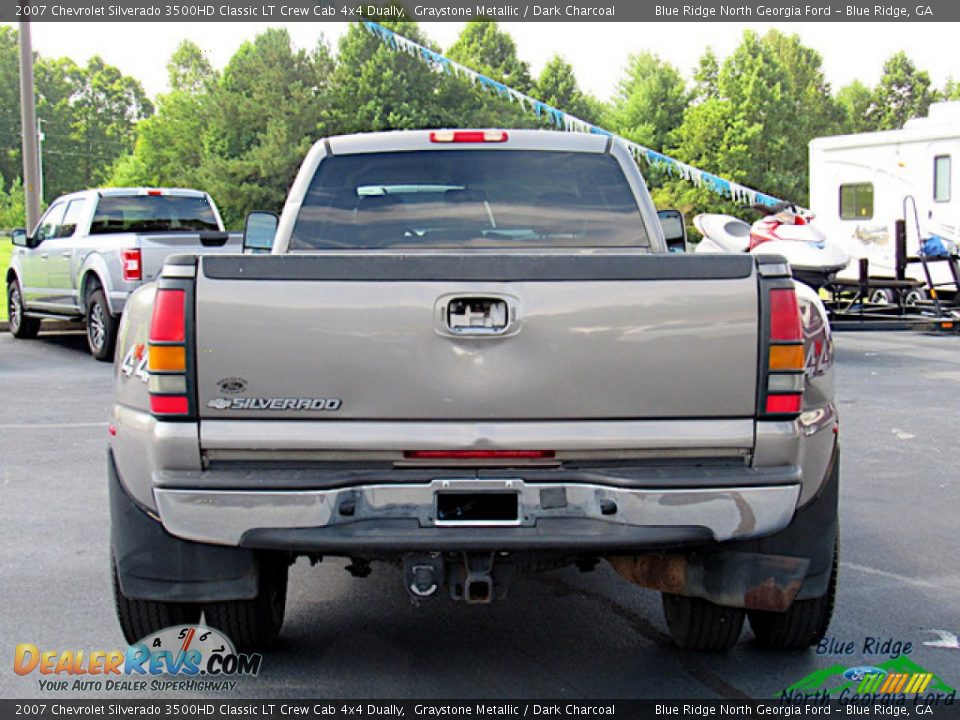 2007 Chevrolet Silverado 3500HD Classic LT Crew Cab 4x4 Dually Graystone Metallic / Dark Charcoal Photo #4