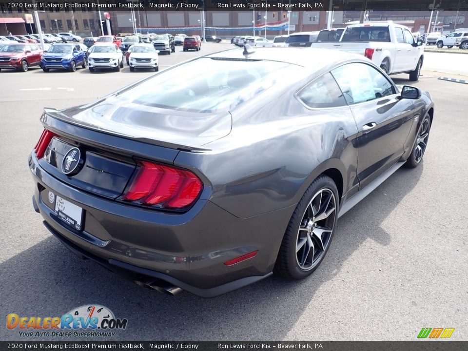 2020 Ford Mustang EcoBoost Premium Fastback Magnetic / Ebony Photo #2