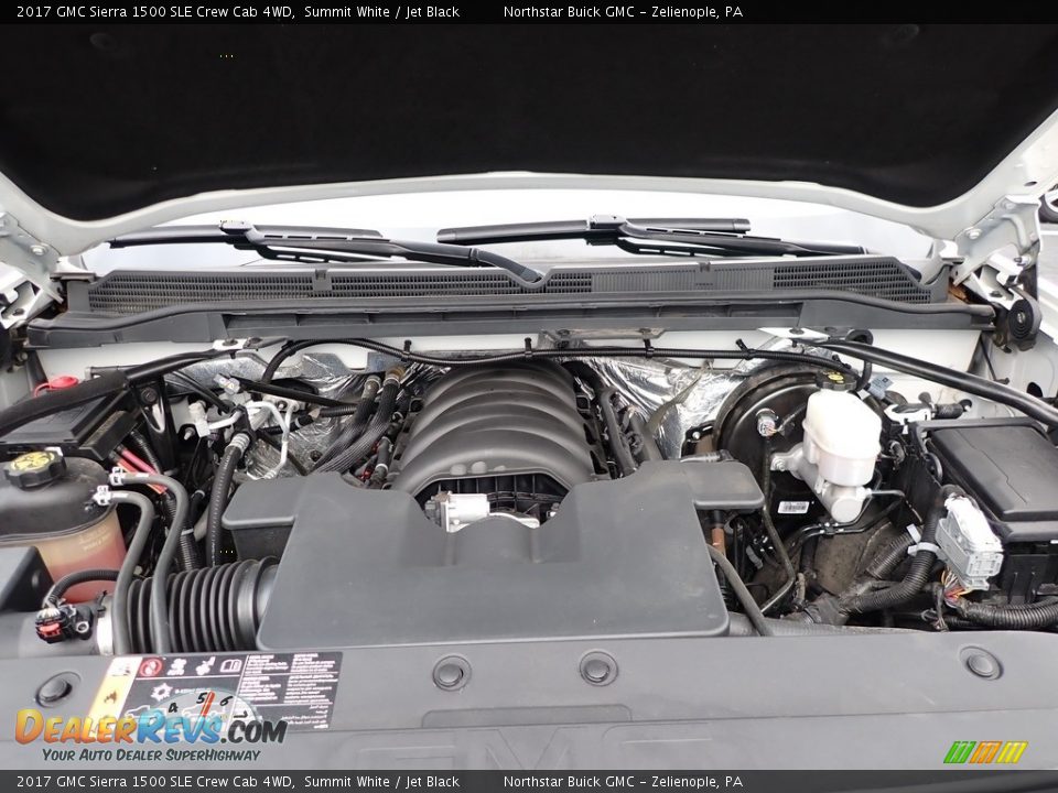 2017 GMC Sierra 1500 SLE Crew Cab 4WD Summit White / Jet Black Photo #2