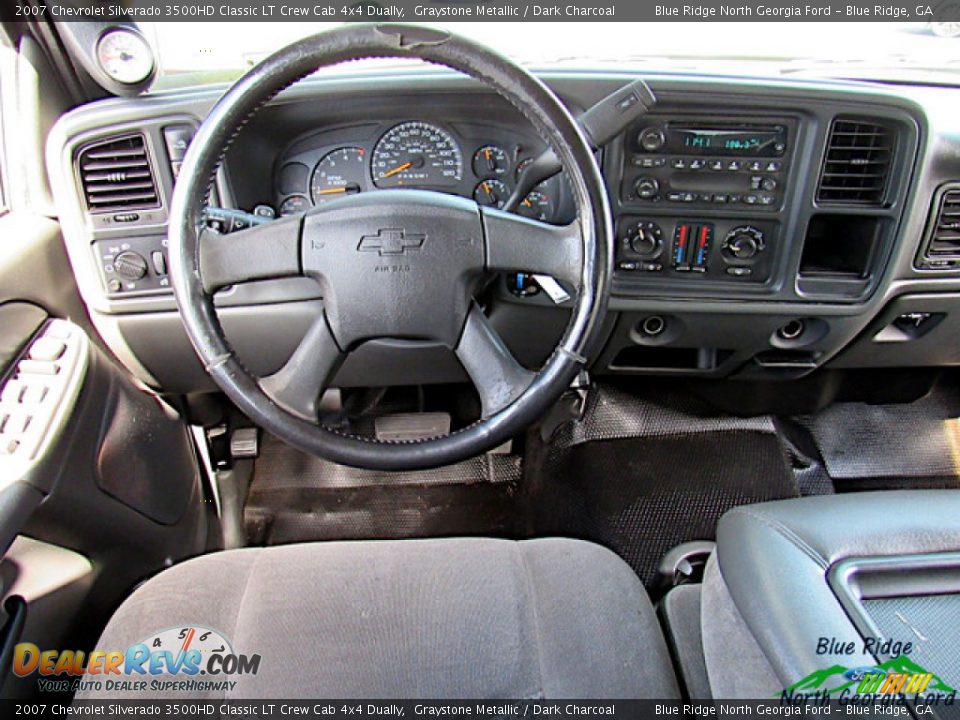 2007 Chevrolet Silverado 3500HD Classic LT Crew Cab 4x4 Dually Graystone Metallic / Dark Charcoal Photo #13