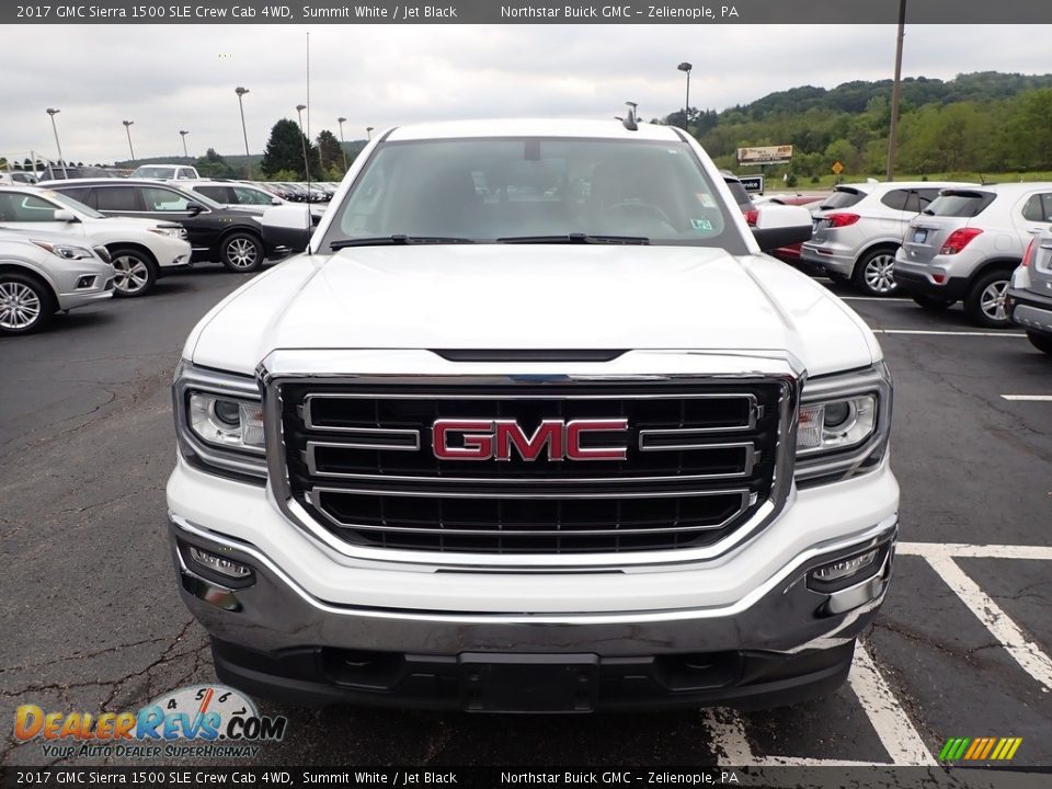 2017 GMC Sierra 1500 SLE Crew Cab 4WD Summit White / Jet Black Photo #3