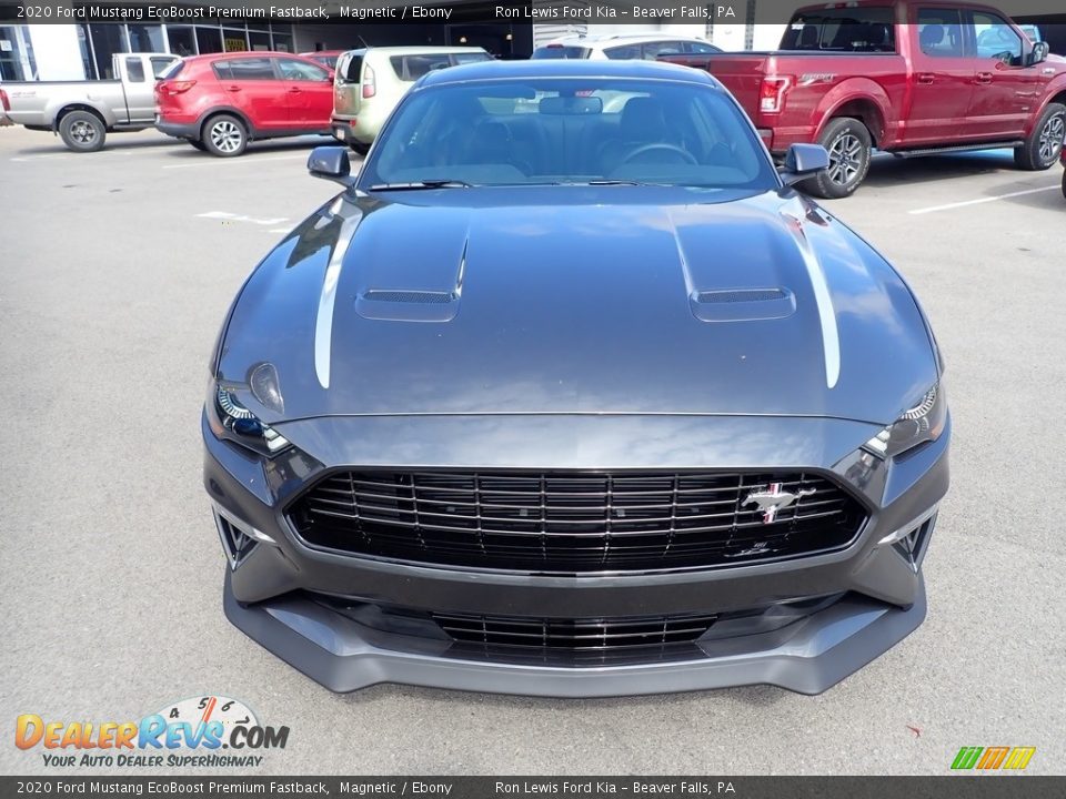 2020 Ford Mustang EcoBoost Premium Fastback Magnetic / Ebony Photo #4
