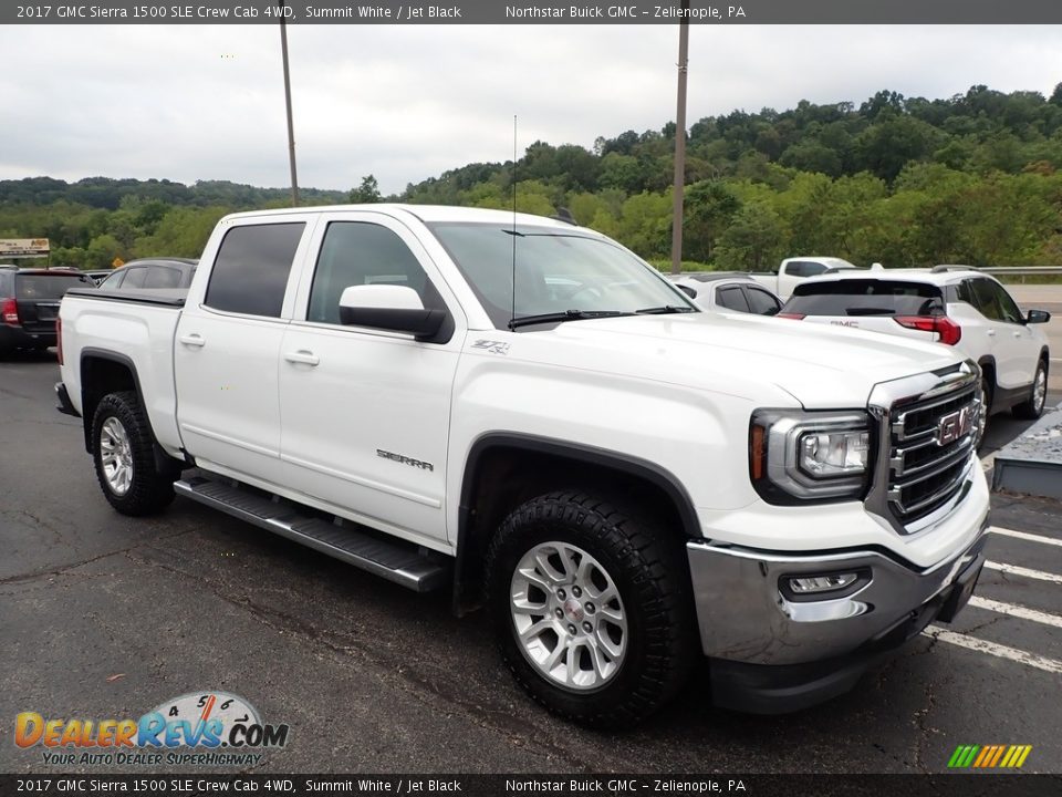 2017 GMC Sierra 1500 SLE Crew Cab 4WD Summit White / Jet Black Photo #4